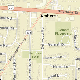 Amherst New York Street Map