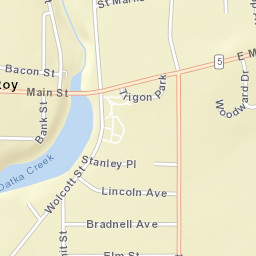 Le Roy New York Street Map