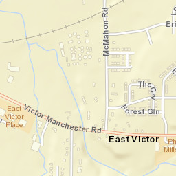 East Victor New York Street Map