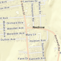 Nedrow New York Street Map