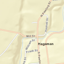 Hagaman New York Street Map