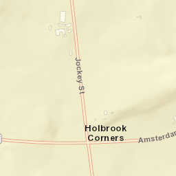 Holbrook Corners New York Street Map