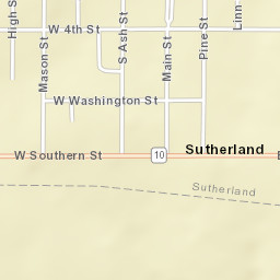 200-398 West Southern Street Sutherland IA Street Map