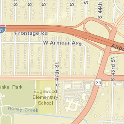 4701-4841 South 43rd Street, Greenfield, WI  Street Map