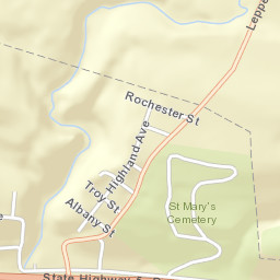 Fort Johnson New York Street Map