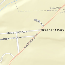 Crescent Park New York Street Map