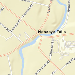 Honeoye Falls New York Street Map