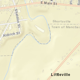 Shortsville New York Street Map