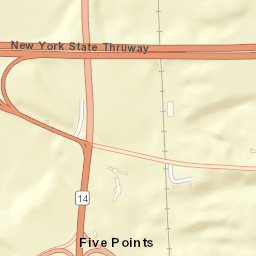 West Junius New York Street Map