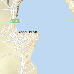 Corcubión Street Map