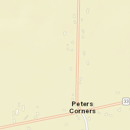 Peters Corners New York Street Map