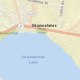 Skaneateles New York Street Map