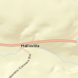 Hallsville New York Street Map