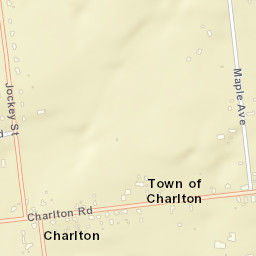 Charlton New York Street Map