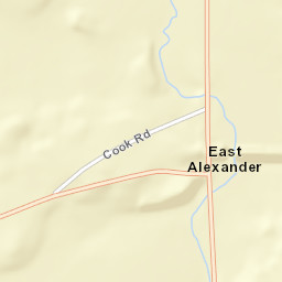 East Alexander New York Street Map