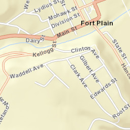 Fort Plain New York Street Map