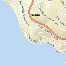 Neum Street Map