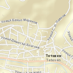 Teteven Street Map