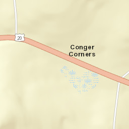 Conger Corners New York Street Map