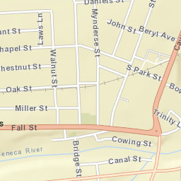 Seneca Falls New York Street Map