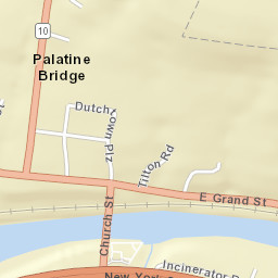 Palatine Bridge New York Street Map
