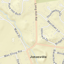 Jonesville New York Street Map