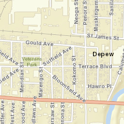 Depew New York Street Map