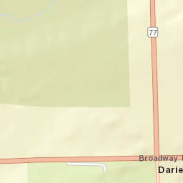 Darien Center New York Street Map