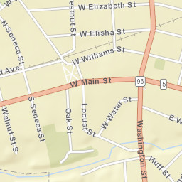 Waterloo New York Street Map