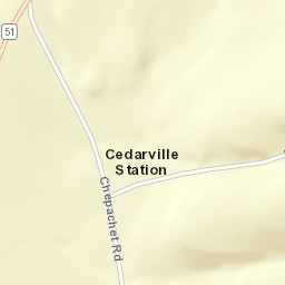 Cedarville Station New York Street Map