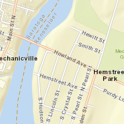 Hemstreet Park New York Street Map