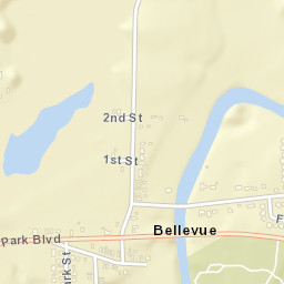 Bellevue New York Street Map