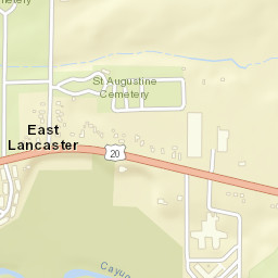 East Lancaster New York Street Map