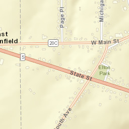 East Bloomfield New York Street Map