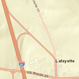 LaFayette New York Street Map