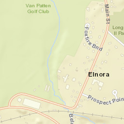 Elnora New York Street Map