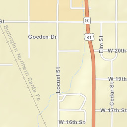 2100-2130 Broadway Street, Yankton, SD Street Map