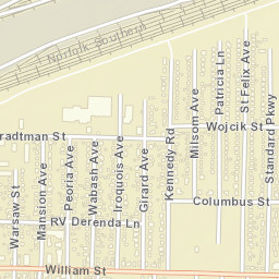 Cheektowasa New York Street Map