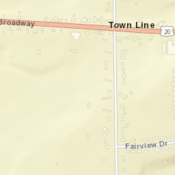 Town Line New York Street Map