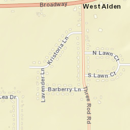 West Alden New York Street Map