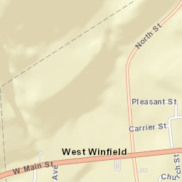West Winfield New York Street Map