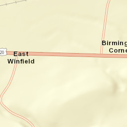 East Winfield New York Street Map