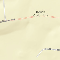 South Columbia New York Street Map