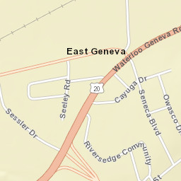 East Geneva New York Street Map