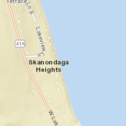 Skanondaga Heights New York Street Map