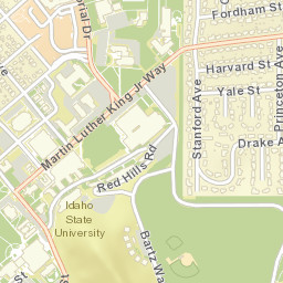 650 Memorial Dr, Idaho State University, Pocatello, ID Street Map