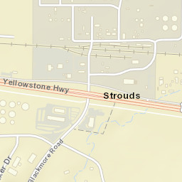 5700 East Yellowstone Highway, Evansville Street Map