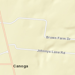 Canoga New York Street Map
