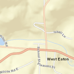 West Eaton New York Street Map