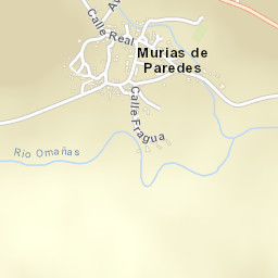 Murias de Paredes Street Map